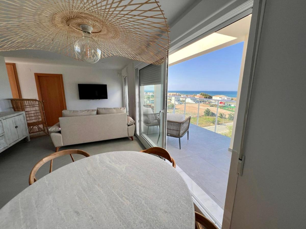 Beautiful Penthouse With Pool And Wonderful Beach View Oliva Eksteriør billede