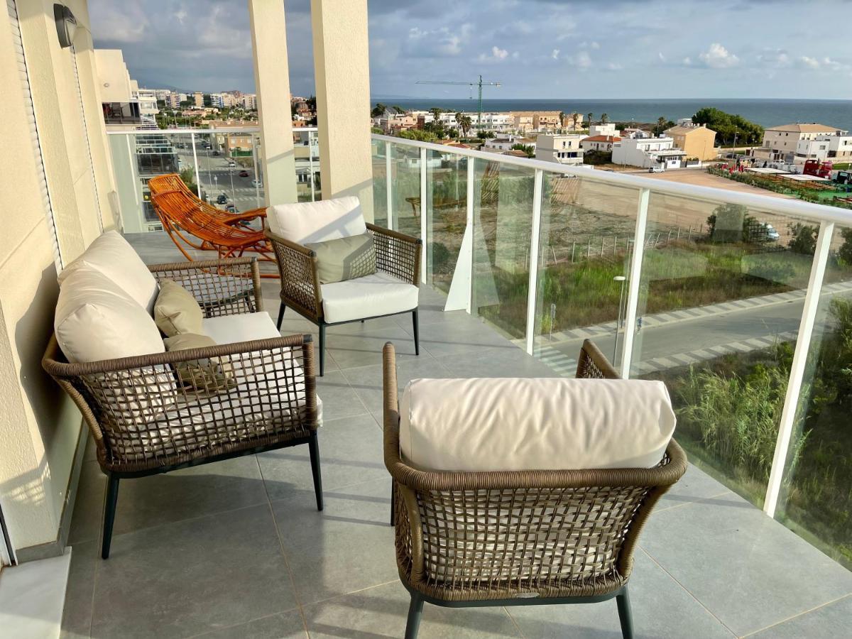 Beautiful Penthouse With Pool And Wonderful Beach View Oliva Eksteriør billede